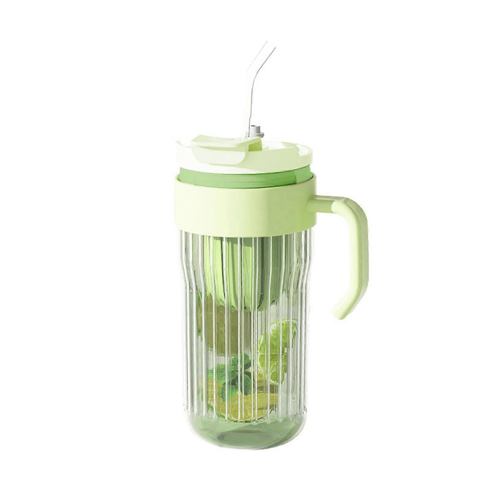 Handle Cold Brew Cup Tea and Water Separation Double Drink with Lid Green Ref: 2874