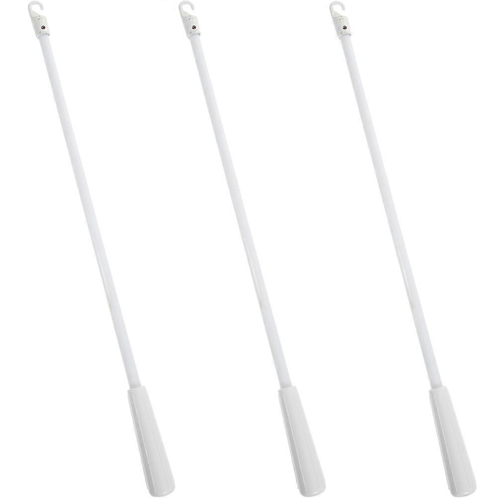 3pcs Fiberglass Curtain Pull Rod with Hook – Blind Wand Replacement for Vertical Blinds, Easy to Use for Home and Office, Universal Fit