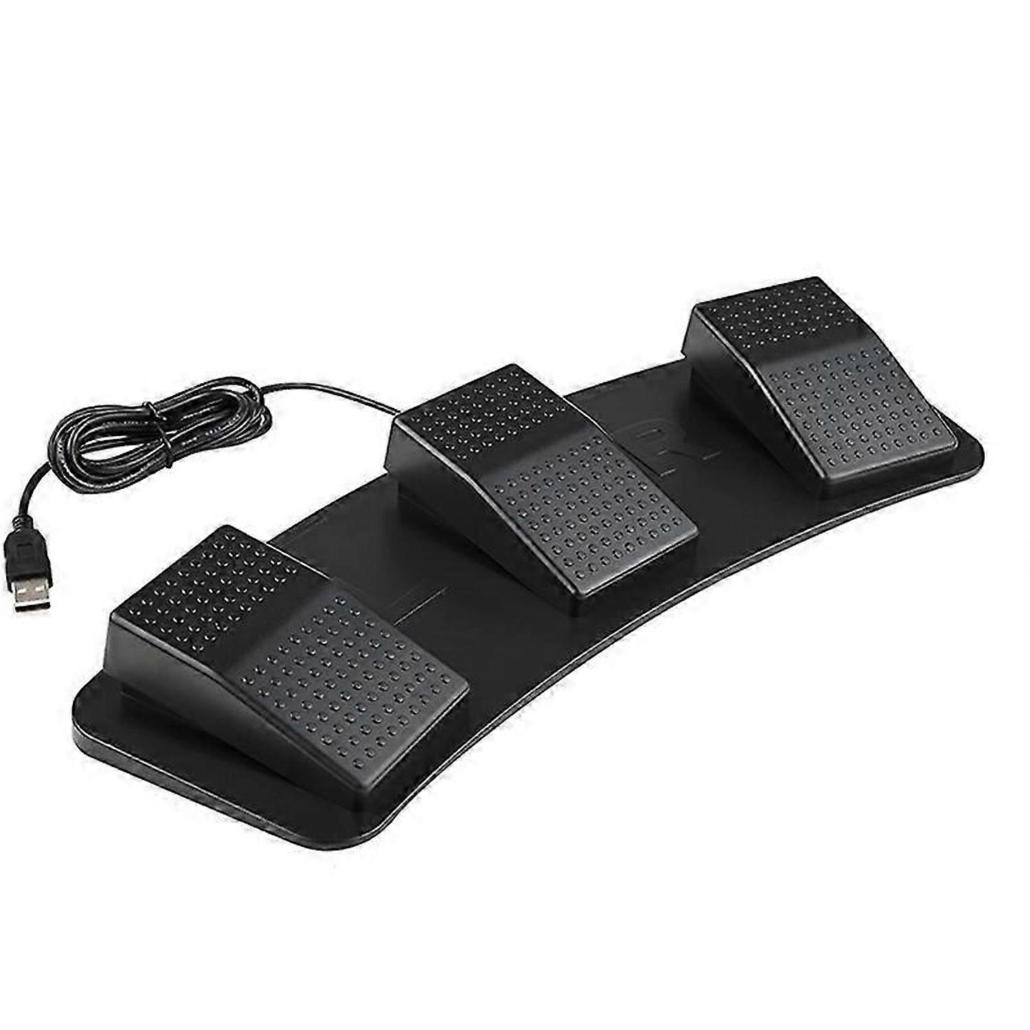 USB Triple Foot Switcher Controller Key Customized Keyboard Gaming Multimedia Action Pedal for Compu