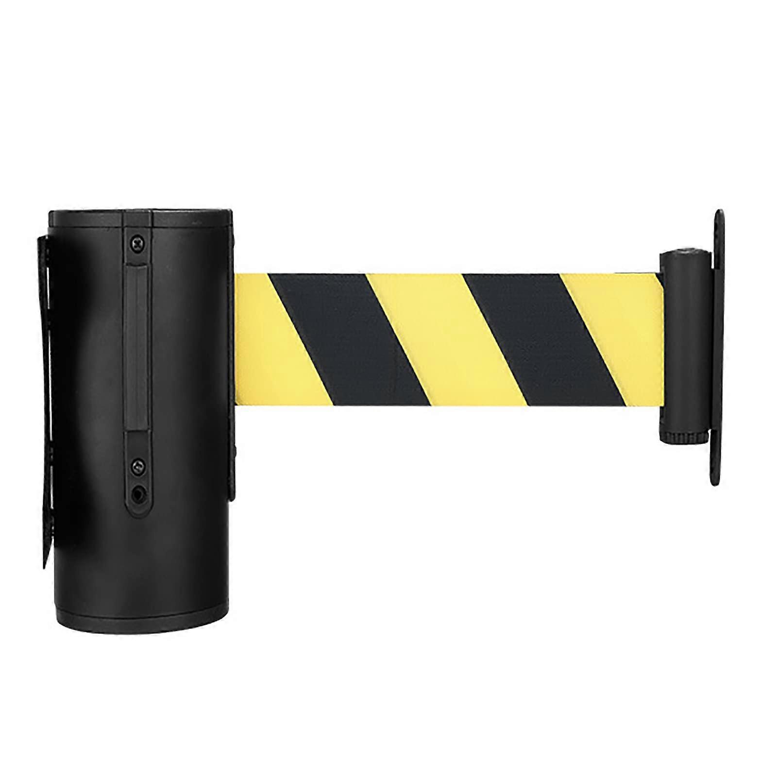 Retractable Safety Belt Wall Mount, 3m Length for Crowd Control, Barrier Posts, Queue Management Systems