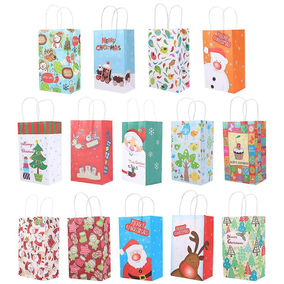 Party Paper Bags Portable Rectangular present Bag Unisex Design Daily present Giving 14Pcs