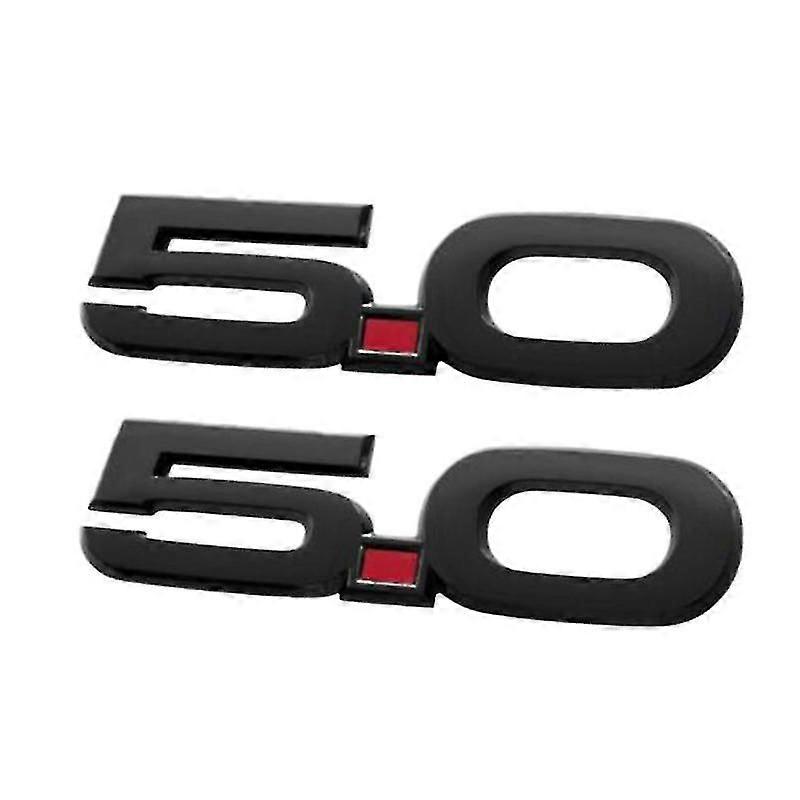 1 Pair For 2015-2020 Gt 5.0 Black 5.5 Inch Fender Side Emblems