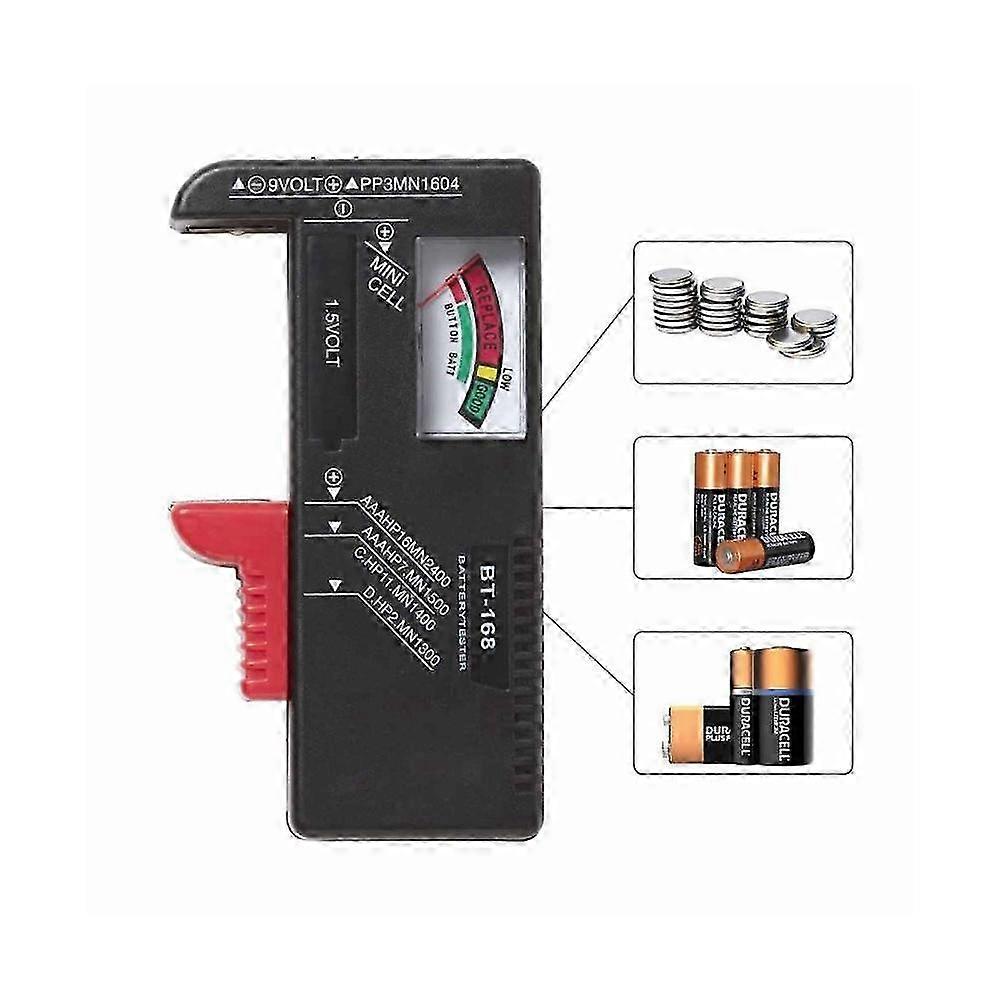Battery Voltage Tester for AA AAA C D 9V 1.5V Keyed Batteries