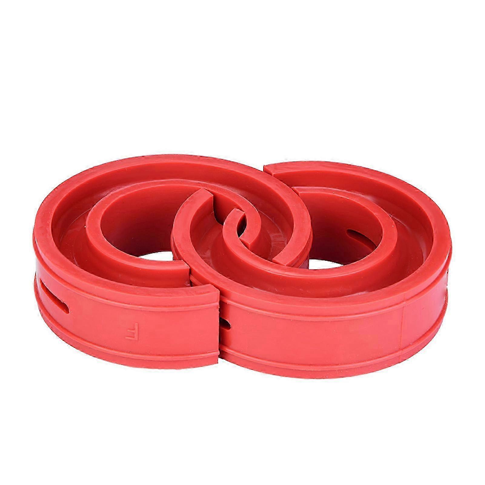 2pc Red Car Shock Absorber Buffer Spring Bumper Cushion Type F for Certain Brands