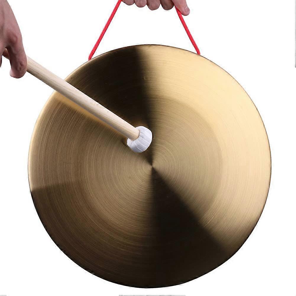 Chinese Feng Shui Gong Brass Gong Small Large Brass Hand Gong Round (32 cm) 32cm