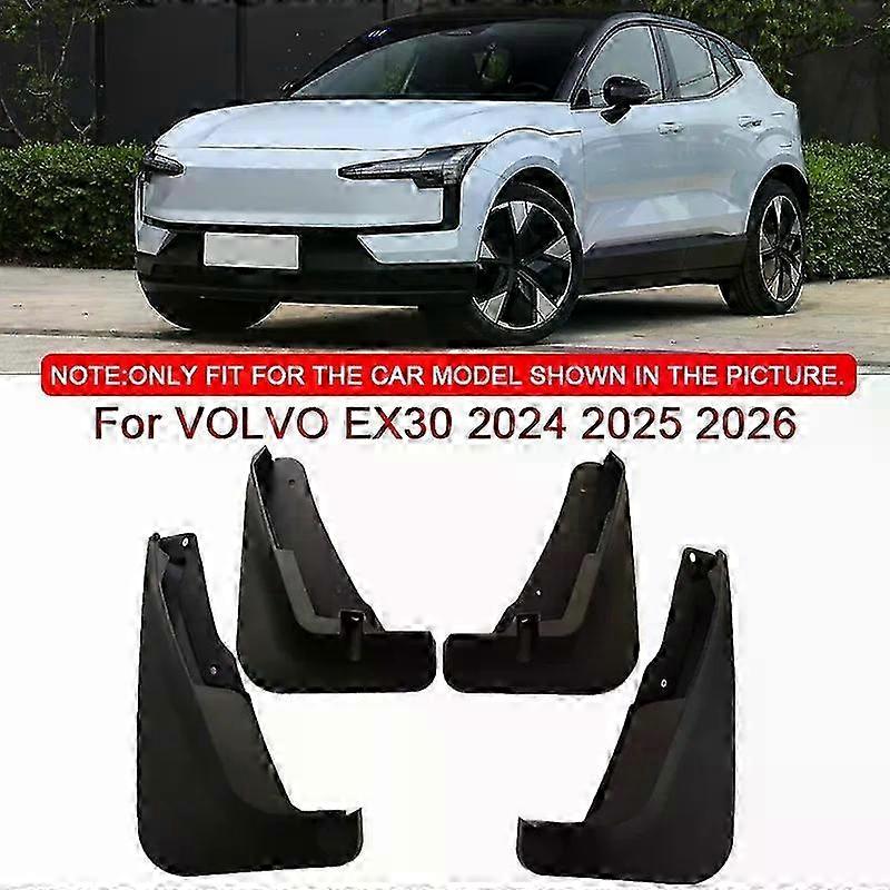Car Styling for Suitable Brand EX30 2024 2025 2026 ABS Car Mud Flaps Splash Guard Mudguards MudFlaps Front Rear Fender Auto Accessories