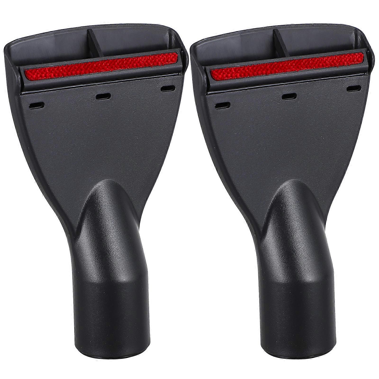 2pcs Plastic Suction Brush Nozzle Vacuum Cleaner Attachment Adapter