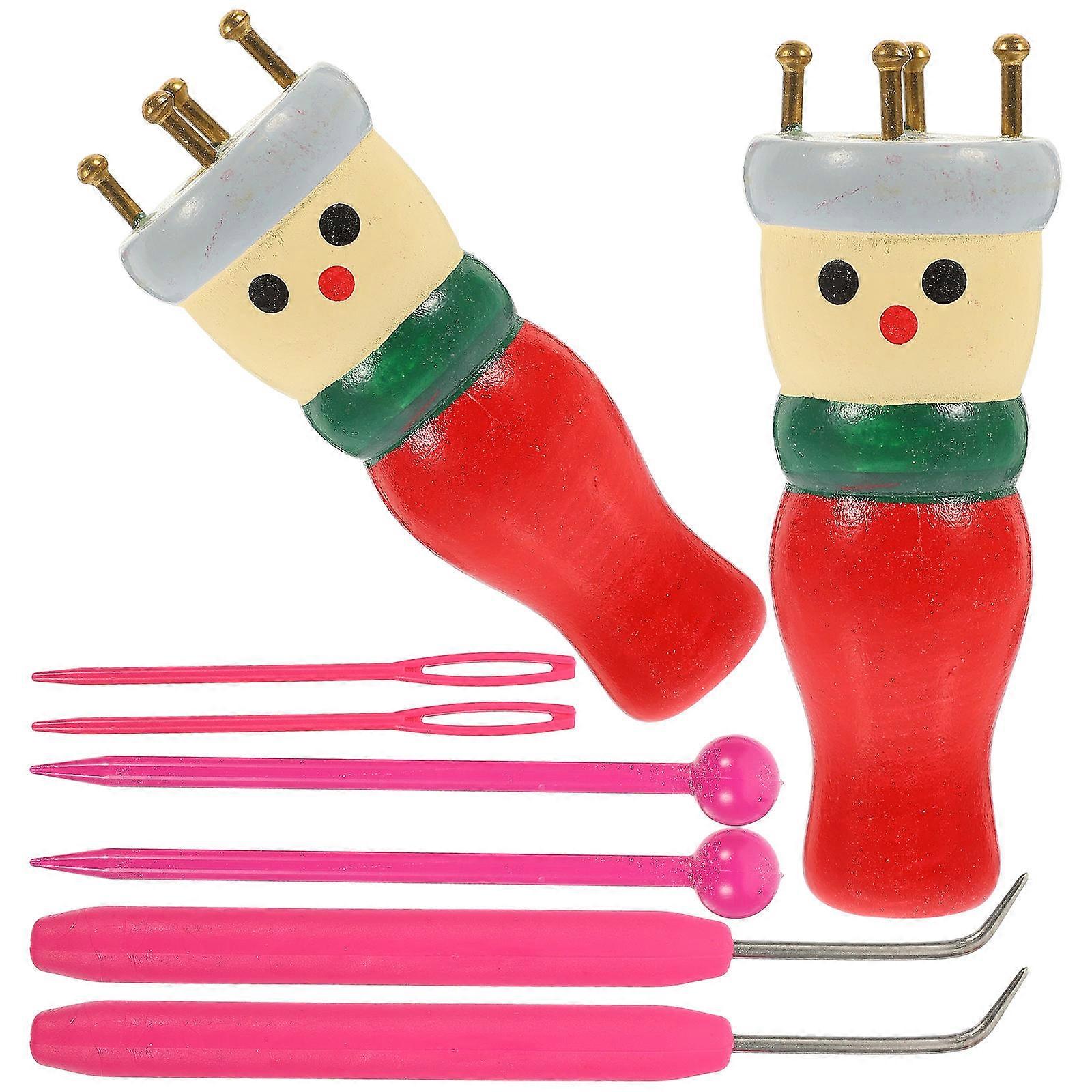 Wooden Yarn Knitter, Professional Weaving Tool for DIY Crafts, Compact & Durable Knitting Machine for Beginners