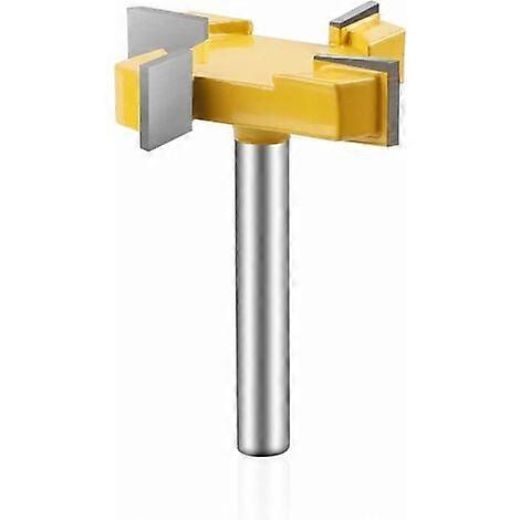 Surface Milling Cutter, Grooving Cutter, 8mm Blade 1/4" Snk T Router Bit, for Doors, Tables, Shelves, Walls and More,