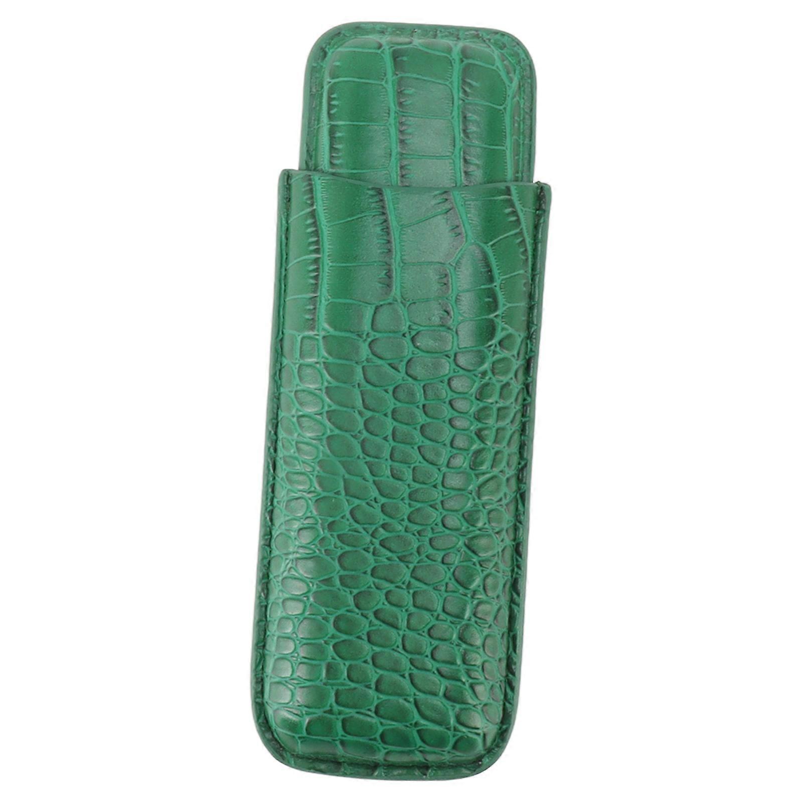 Zigarrenetuihalter aus weichem Leder, tragbar, verschleißfest, Vintage-Zigarrenhumidor zum Geburtstag