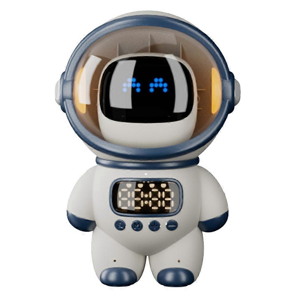 Smart AI Robot Wireless Bluetooth Speaker Sound Box Audio Alarm Clock FM Radio for Boy Girl Student Gift