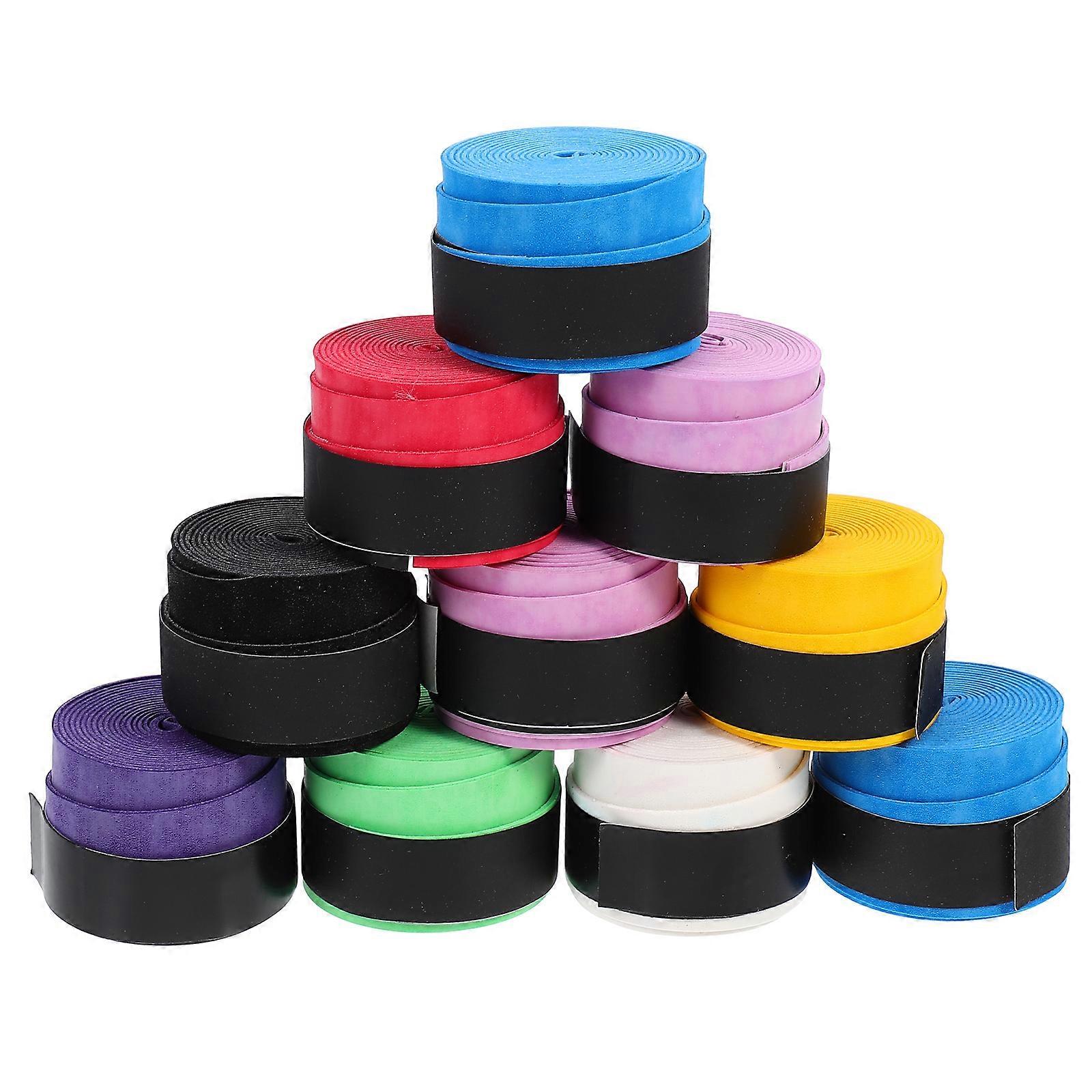 12pcs Tennis Grip Tape for Racket Sports – Slip Resistant, Shock Absorbing PU Material for Enhanced Control and Comfort