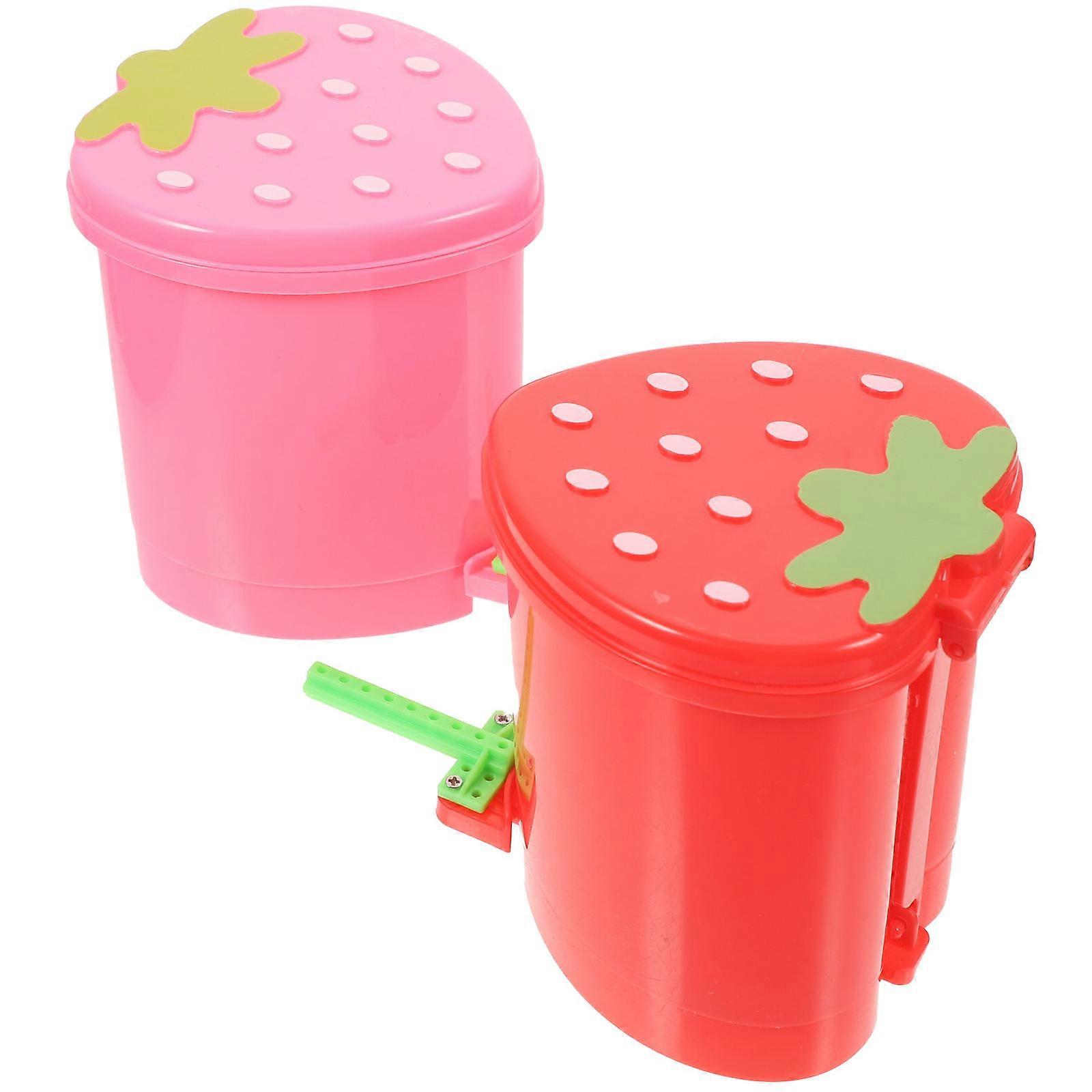 Office Trash Bin Small Desk Garbage Can Practical And Stylish For Living Room .5x9x9 Cm 2Pcs