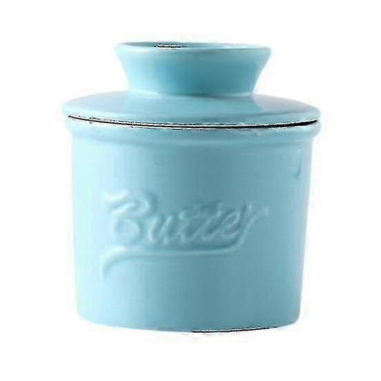 Ceramic Butter Storage Jar with Lid for Spreadable Soft Butter - Kitchen Supplies