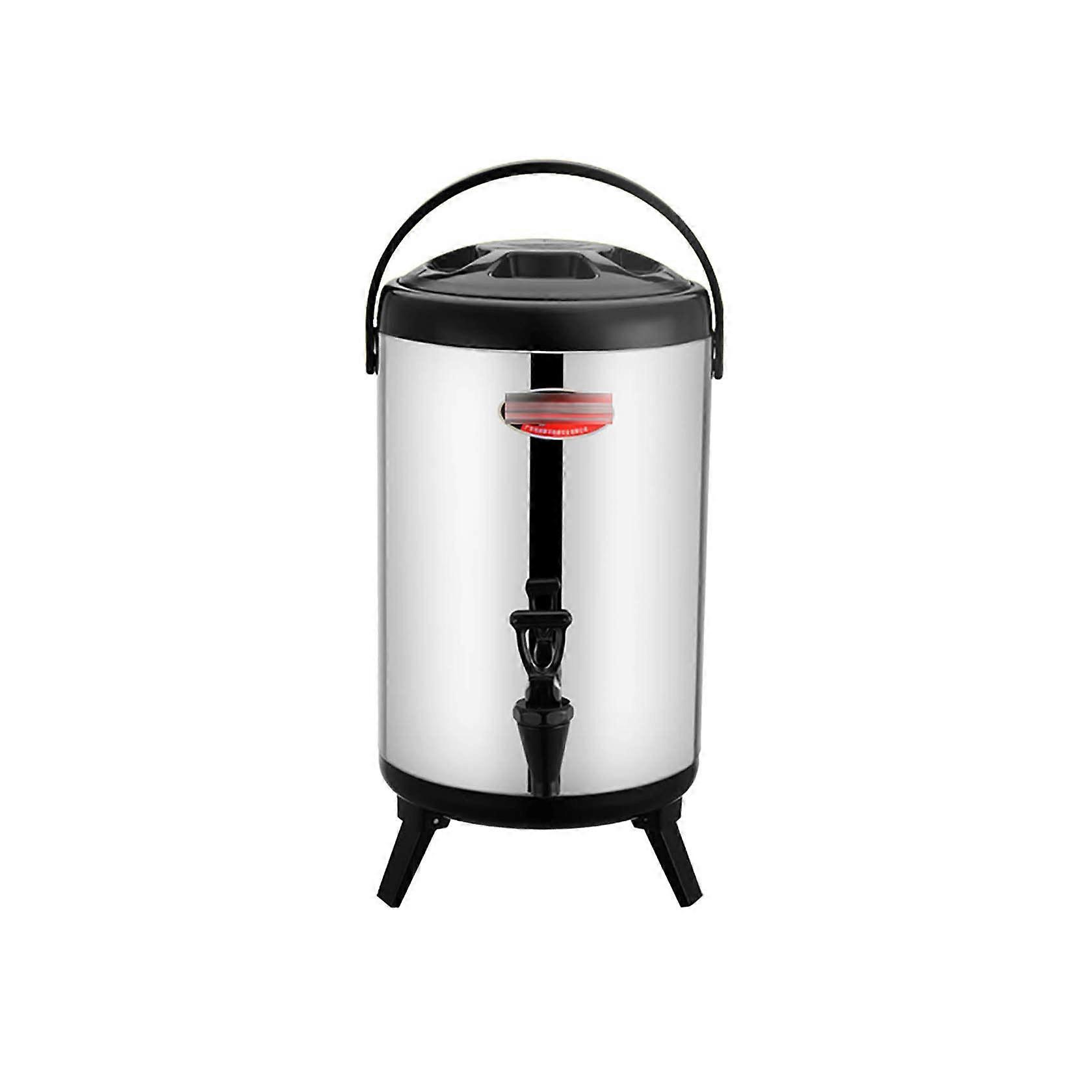 Commercial milk tea bucket, soy milk container, for storing milk and wine liquids Black 12L
