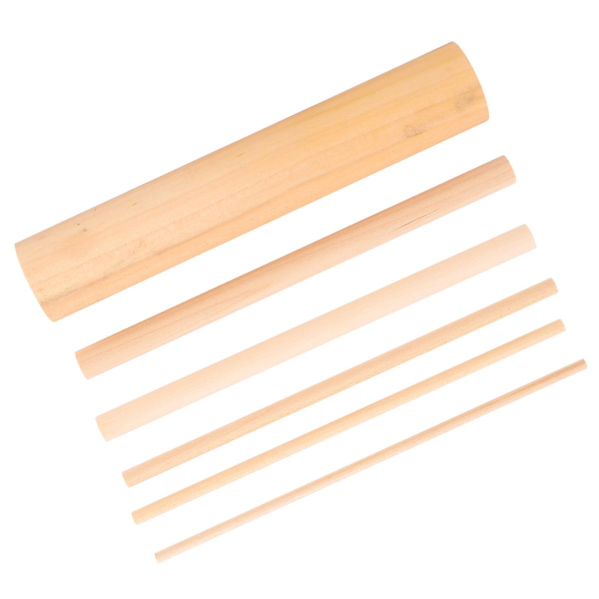 Craft Dowel Sticks Wooden Dowel Rods Home Decoration Diy Blank Round Wood Color 14X2.5CM Smooth Surface 1 Set