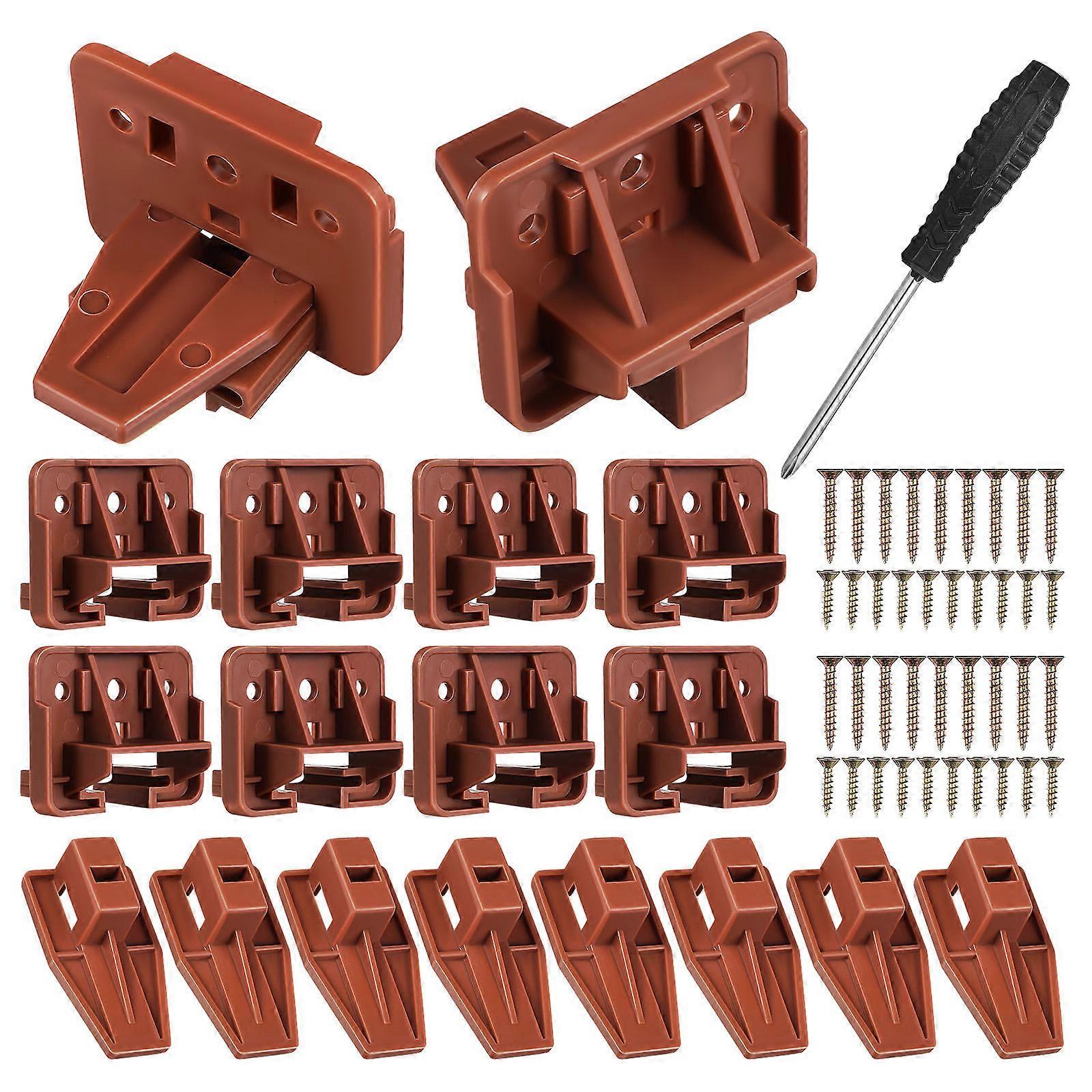 1 Set Dresser Drawer Slides and Stoppers for Replacement Plastic Guides
