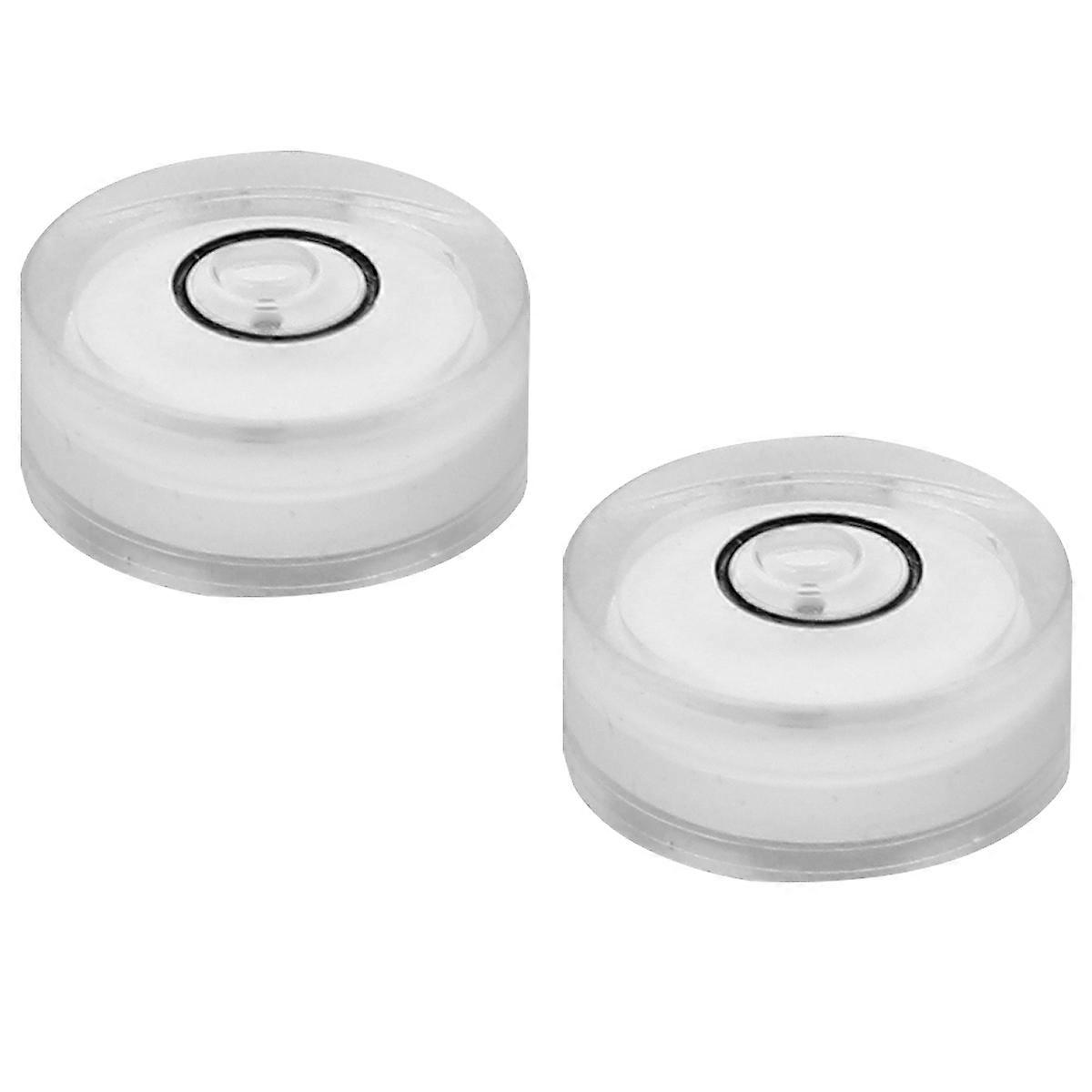 Round Bubble Spirit Universal Level For All Directions Leveling 15Mm Diameter 6Mm Height White 16Set
