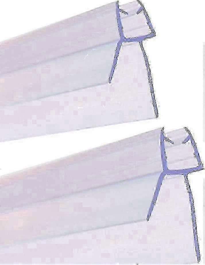 2 قطعة 900 مم شرائط ختم باب الدش للزجاج المستقيم / المنحني - عرض 46 مم ، يناسب الخلوص 20 مم كحد أقصى - مقاوم للماء وسهل التركيب