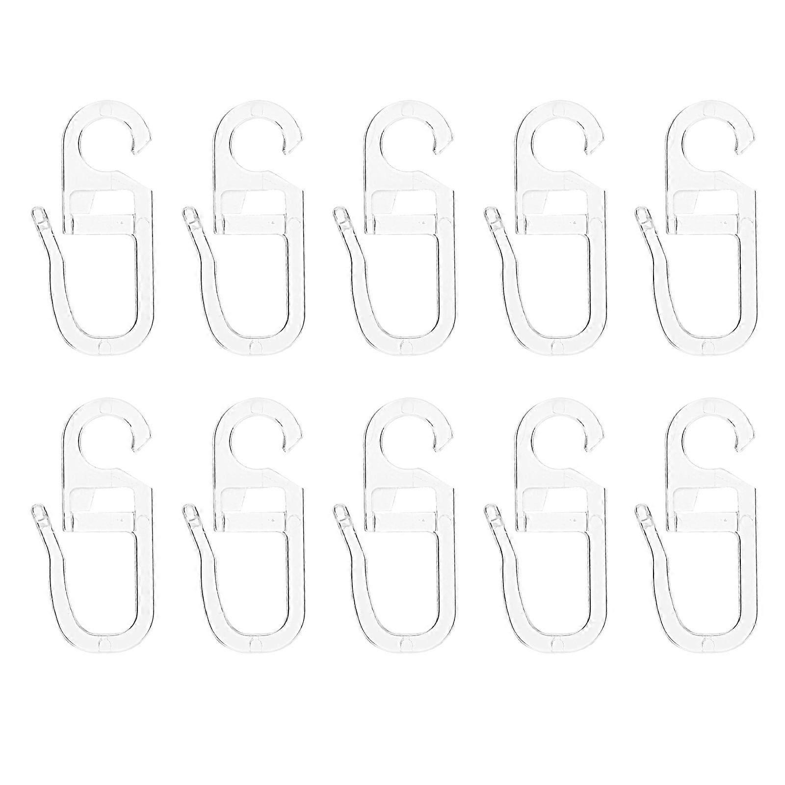 100pcs Curtain Tiebacks Plastic Holdbacks Curtain Tiebacks Hooks Wall Holders