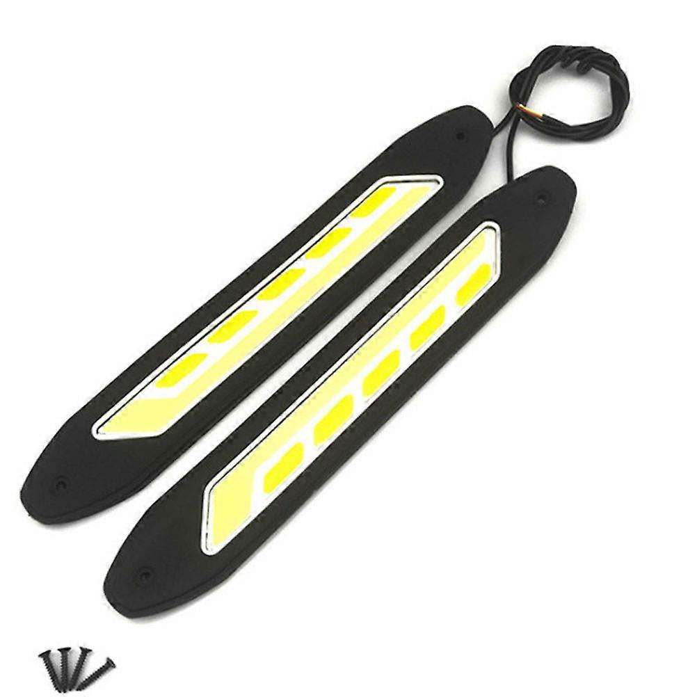 Silicone Car Daytime Running Lights with Color Turn Signal, Super Bright DRL Strip, Vibration Resistant, Easy Installation for Enhanced Safety in