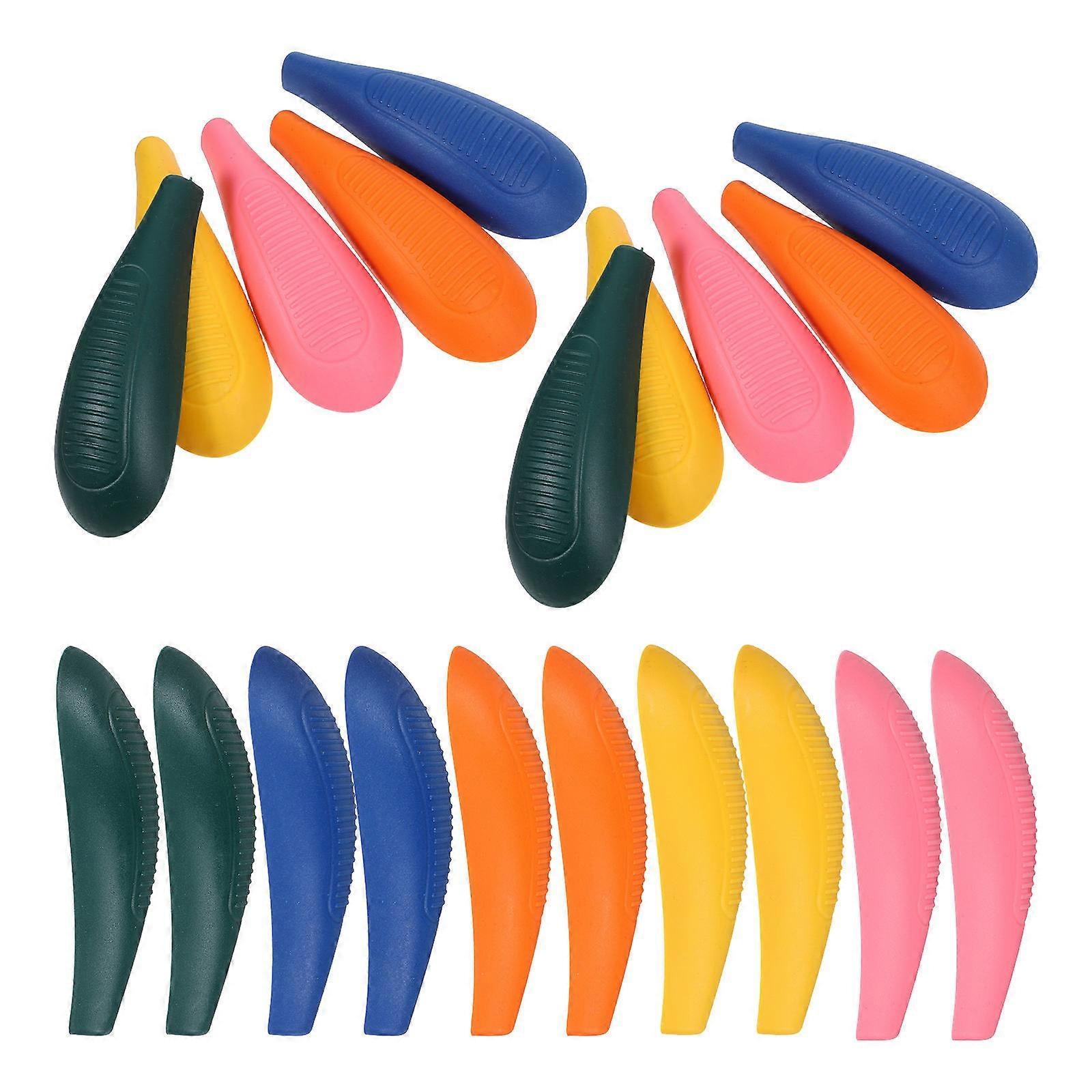 Wide Hanger Shoulder Pad Assorted Color Compact Anti Slip Design Protects Shoulder Shape 10Sets
