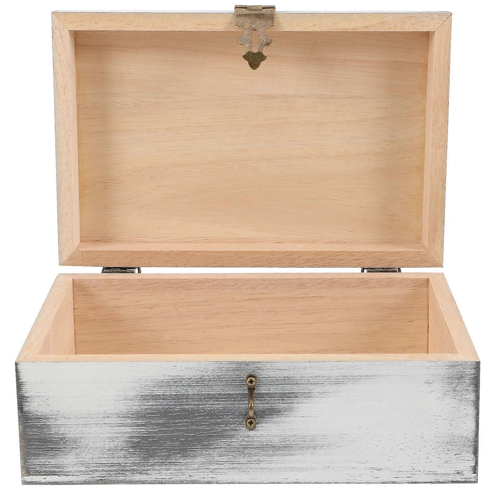 White Iron Jewelry Storage Box for Bedroom Use with Sturdy Quality and Compact Size 4.5"x3.2"x2.8"