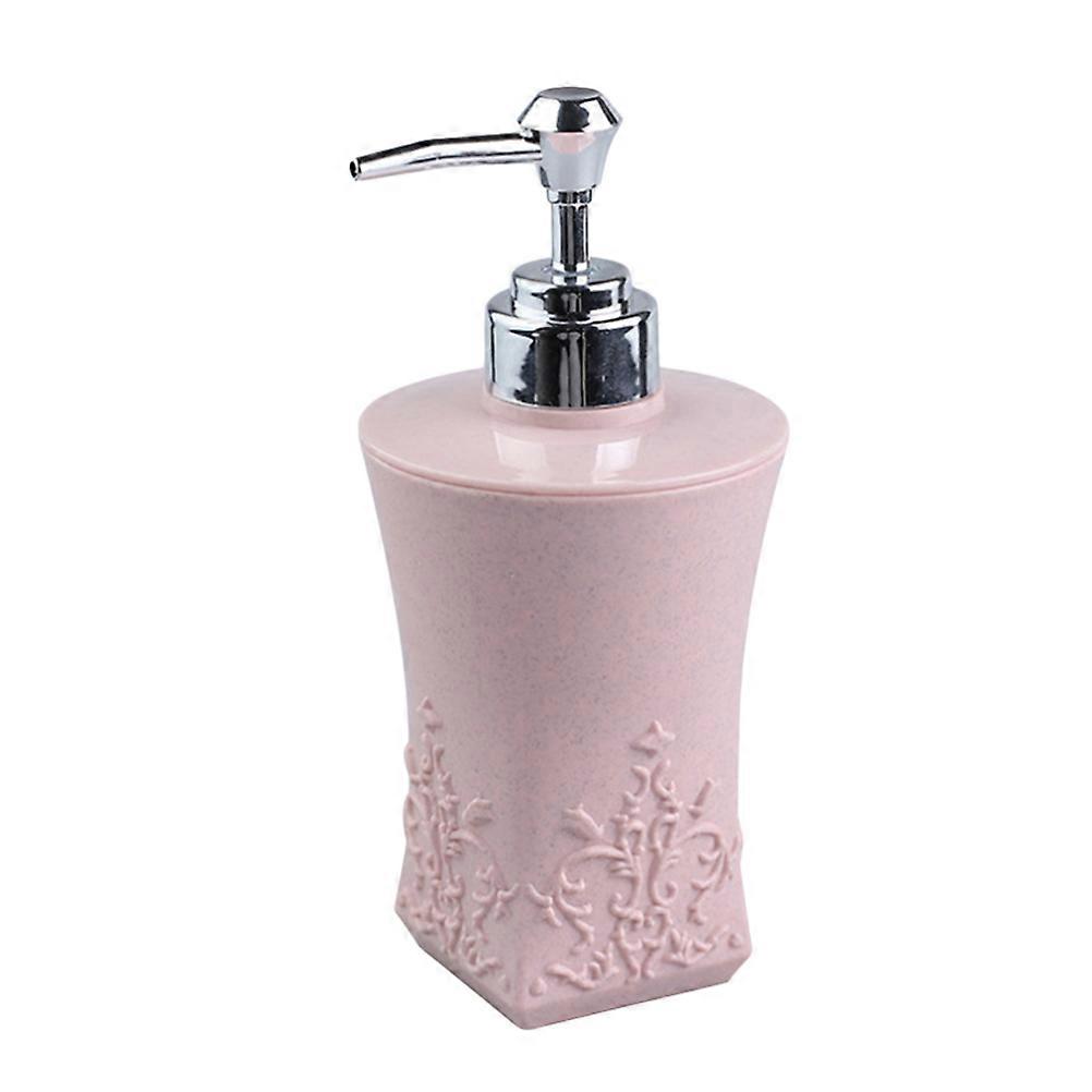 Plastic Bottles For Shampoo Durable PP Plastic Refillable Container Pink 6.9×3.2×3.2in for Bathroom Use 1Pcs