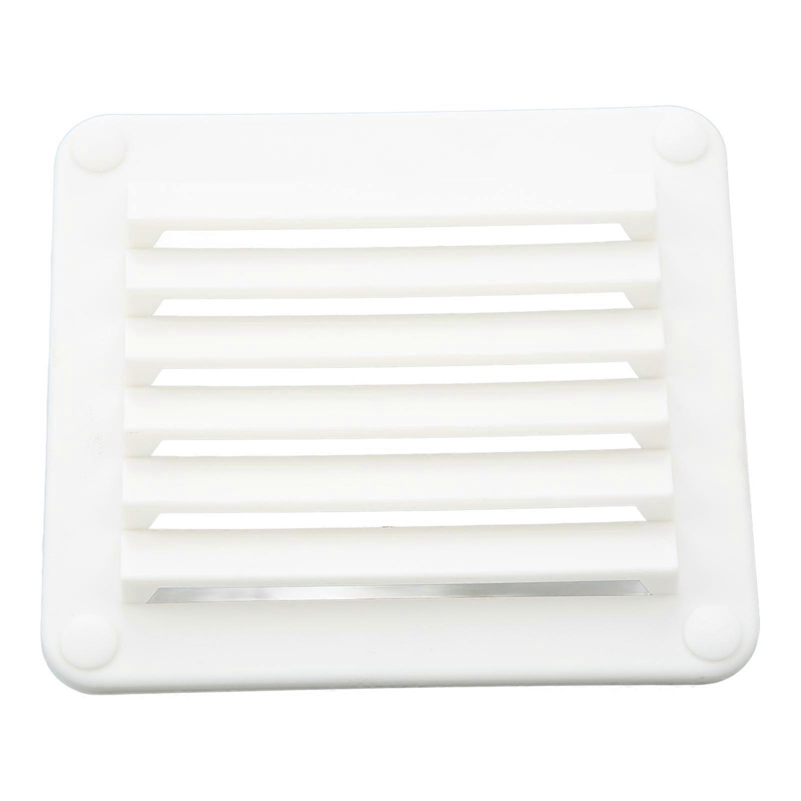 2pcs Air Vent Ventilation Opening Side Exhaust Port Rectangular Ventilation Opening White