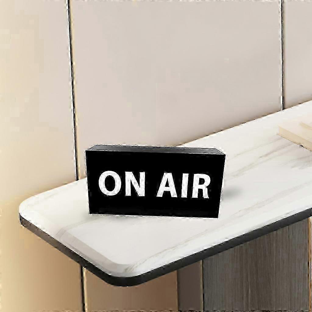 On Air Νέον Σημάδι Led Σημάδι Νυχτερινά Φώτα Φωτισμένα Σημάδι Dimmable Στούντιο Σημάδι για Μπαρ Κινηματογράφος Εγγραφή Ραδιόφωνο Στούντιο Gaming Τοίχος Διακόσμηση - Λευκό Κόκκινο Ενσύρματο