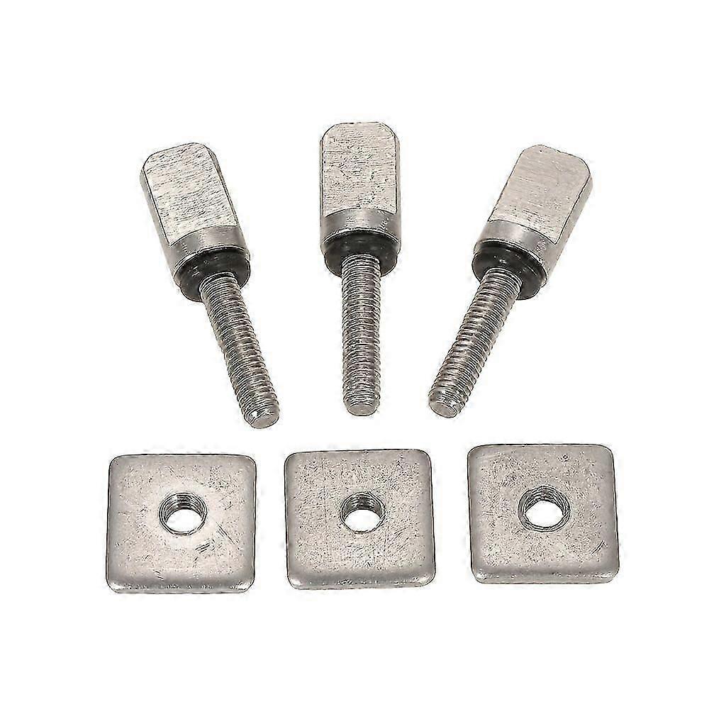 3 Surfboard Longboard Sliding Fin Screw & Fin Plate Replacement Kit For Stand Up Paddle Body Board