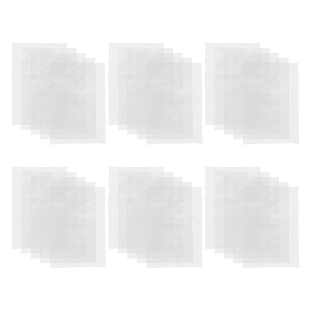 White Fiberglass Planter Hole Mesh Mat for Daily Use Prevents Soil Leakage and Ensures Breathability 30pcs