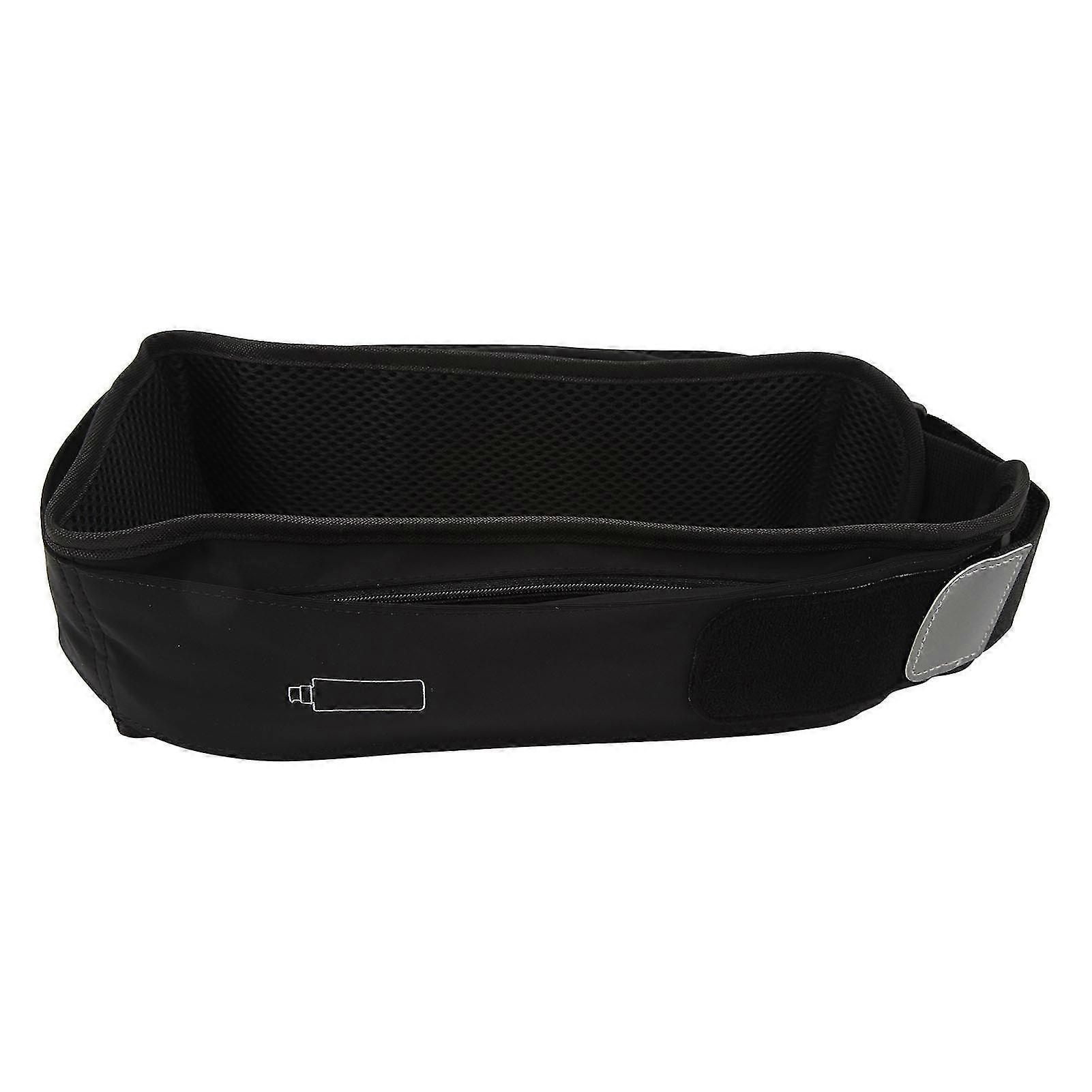 2025 Running Belt Multiple Pockets Jogging Waist Bag 60‑85cm Adjustable Comfortable for Outdoor Black