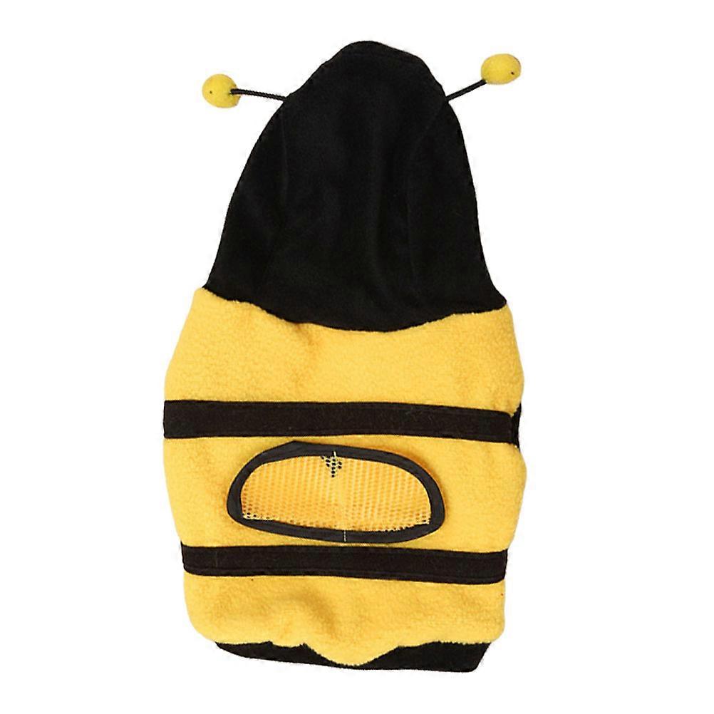 Lovely Bee Dog Costume For Pets Designed For Halloween Parties Featuring Warmth Function 1Pack