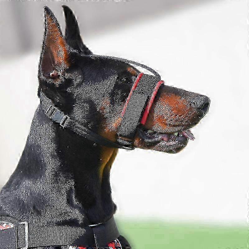 Adjustable Pet Muzzle for Dogs - Anti-Biting Nose Mask with Traction Set & Training Belt for Medium to Large Breeds