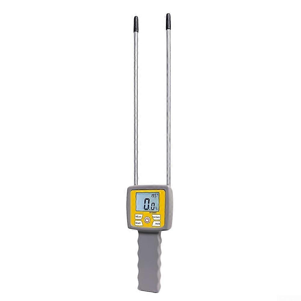 Portable Hay Moisture Meter, Hay Moisture Tester with Probe, Digital Display, Handheld Grain Moisture Meter, Range 0
