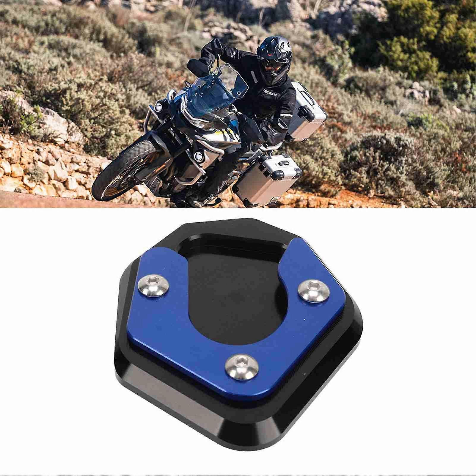 Foot Side Stand Extension CNC Aluminum Heavy Duty Foot Support Replacement for CFMOTO 800MT 2020‑2023 Blue 