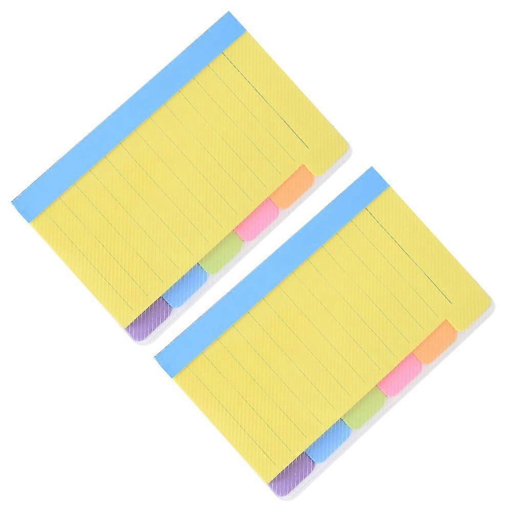 SelfStick Notepad with Sturdy Paper for Home Use Assorted Color Portable and Handy 2 Pcs