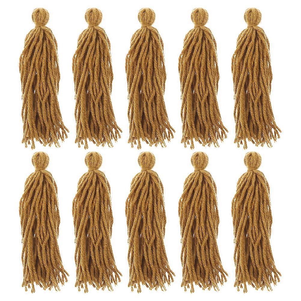 Fish Breeding Mop For Aquarium Use Provides Ideal Hiding Spot For Aquatic Pets 10Pcs Coffee Color Floating Design