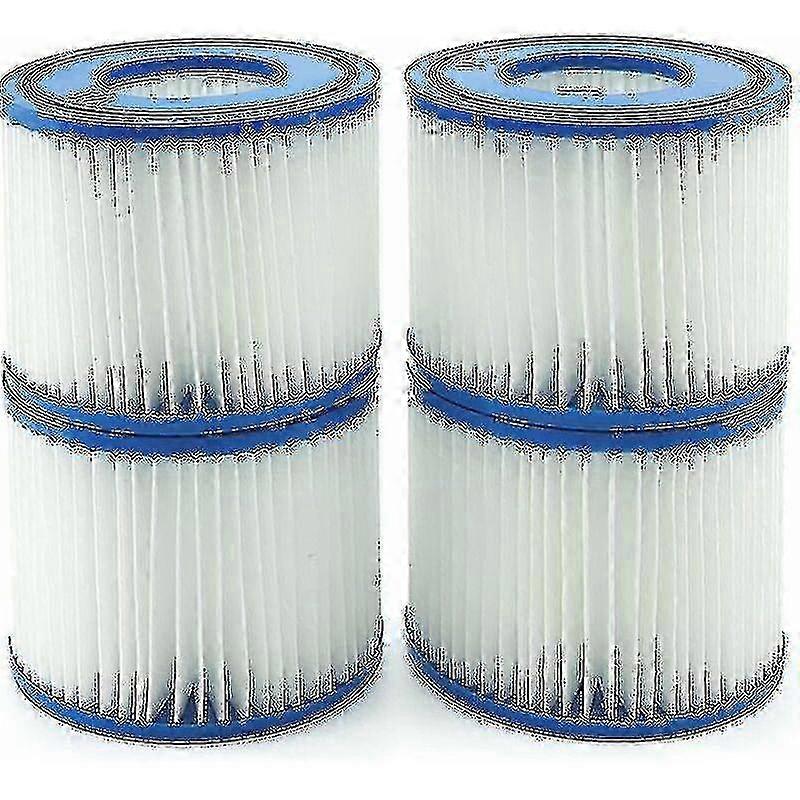 Replacement filter elements for Bestway Lay-Z-Spa BW58323 & 58239 (4-Pack)