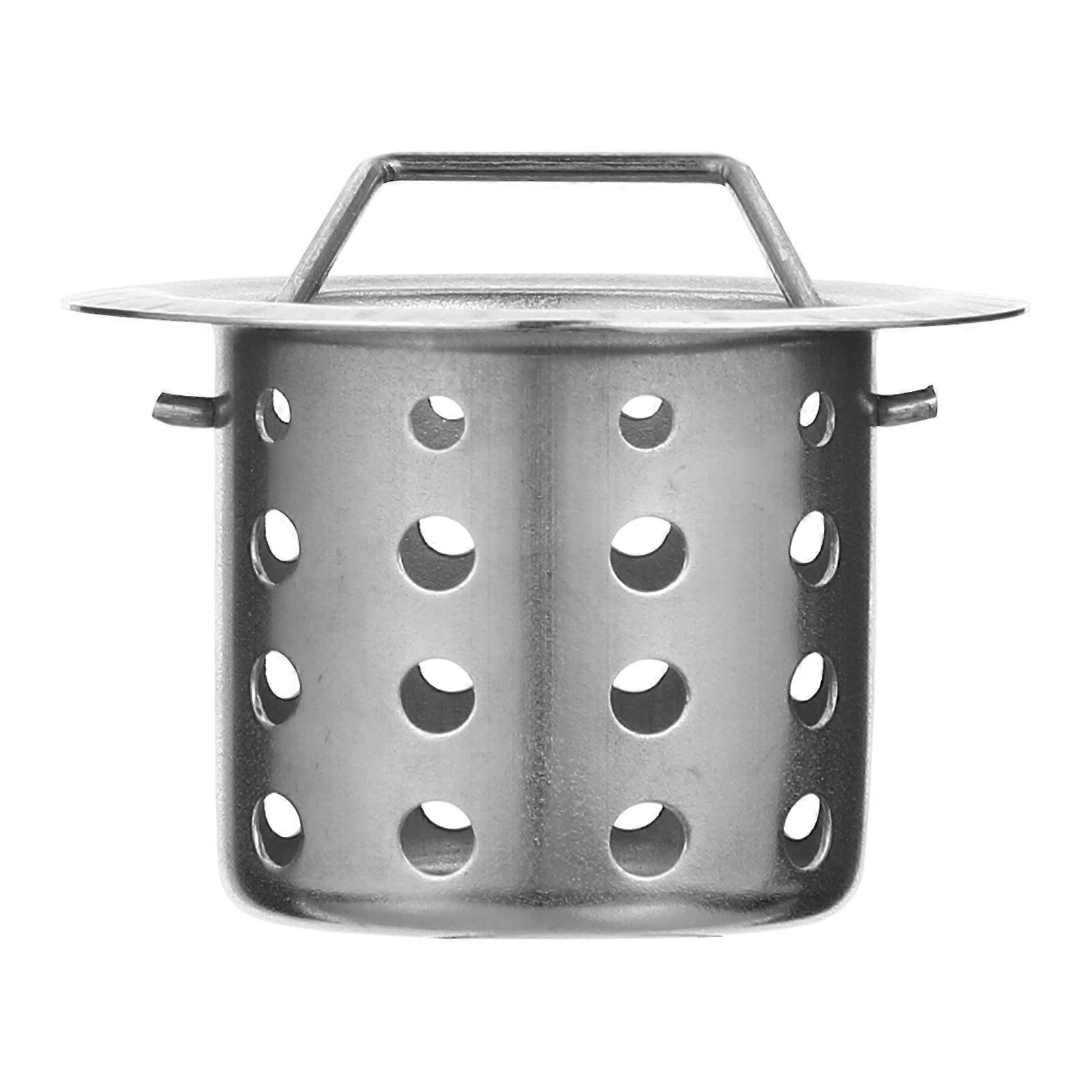 Kitchen Sink Basket, Stable Drain Strainer with Ergonomic Handle for Easy Lifting