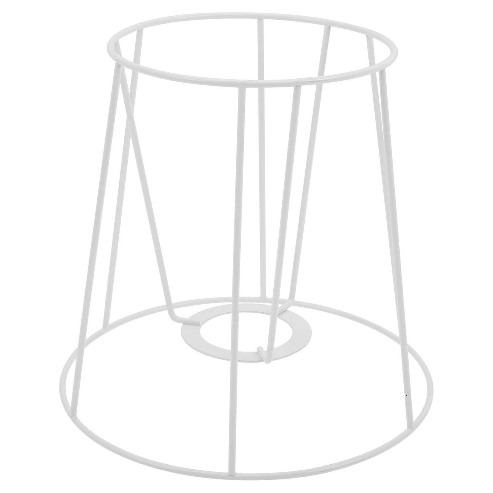 Lampshade Frames Wire Lamp Shade Parts Ceiling Lamp Decoration White Iron DIY Lighting Accessory 1Pcs