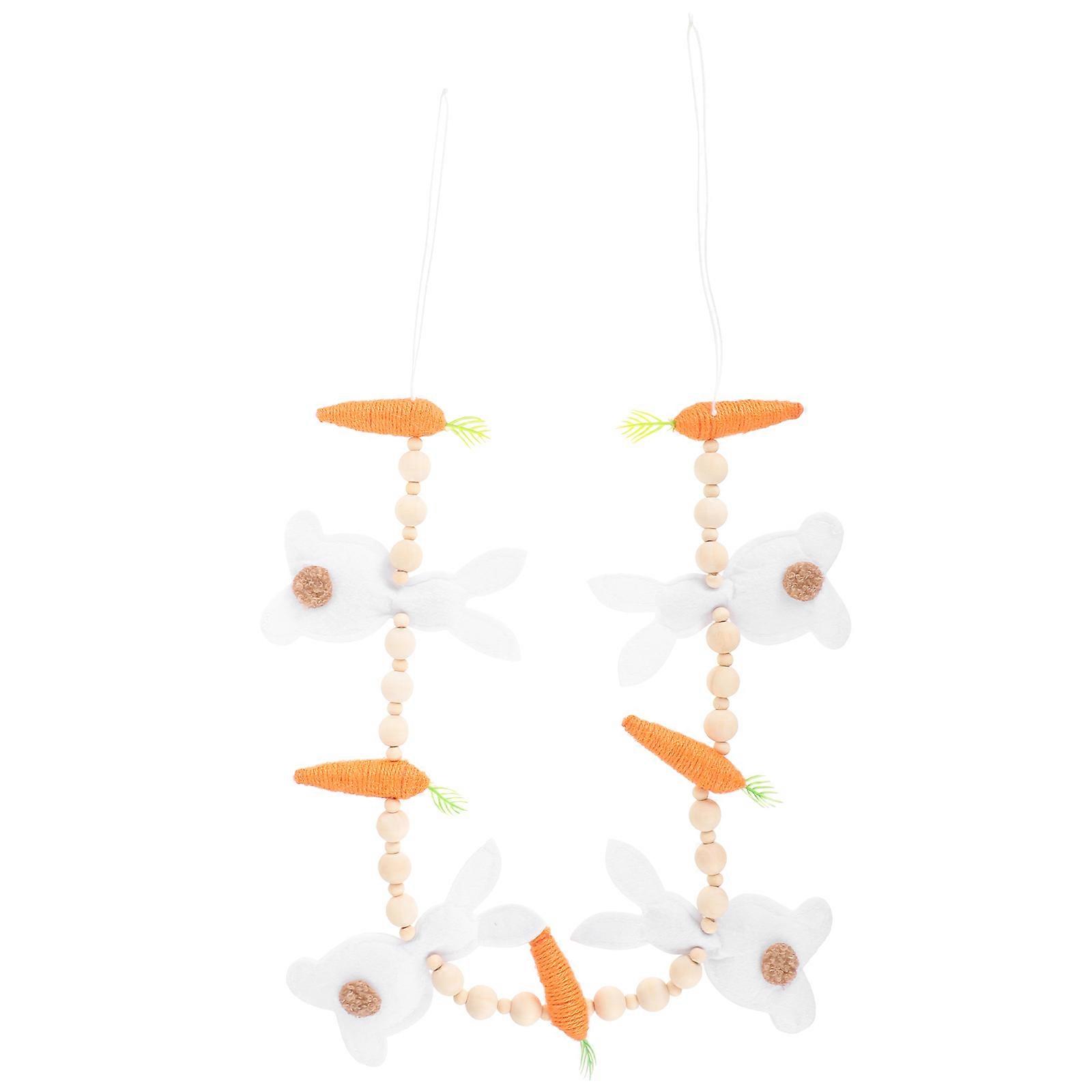 Versatile Bunny Carrot Garland, Bead Chain Designed for Widespread Use