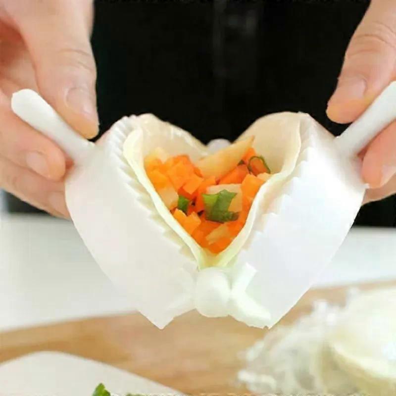 3Pcs/Set Dumpling Mold Plastic Cake Maker Plastic Cake Press Mold White DIY Creative Cooking Kitchen Tools