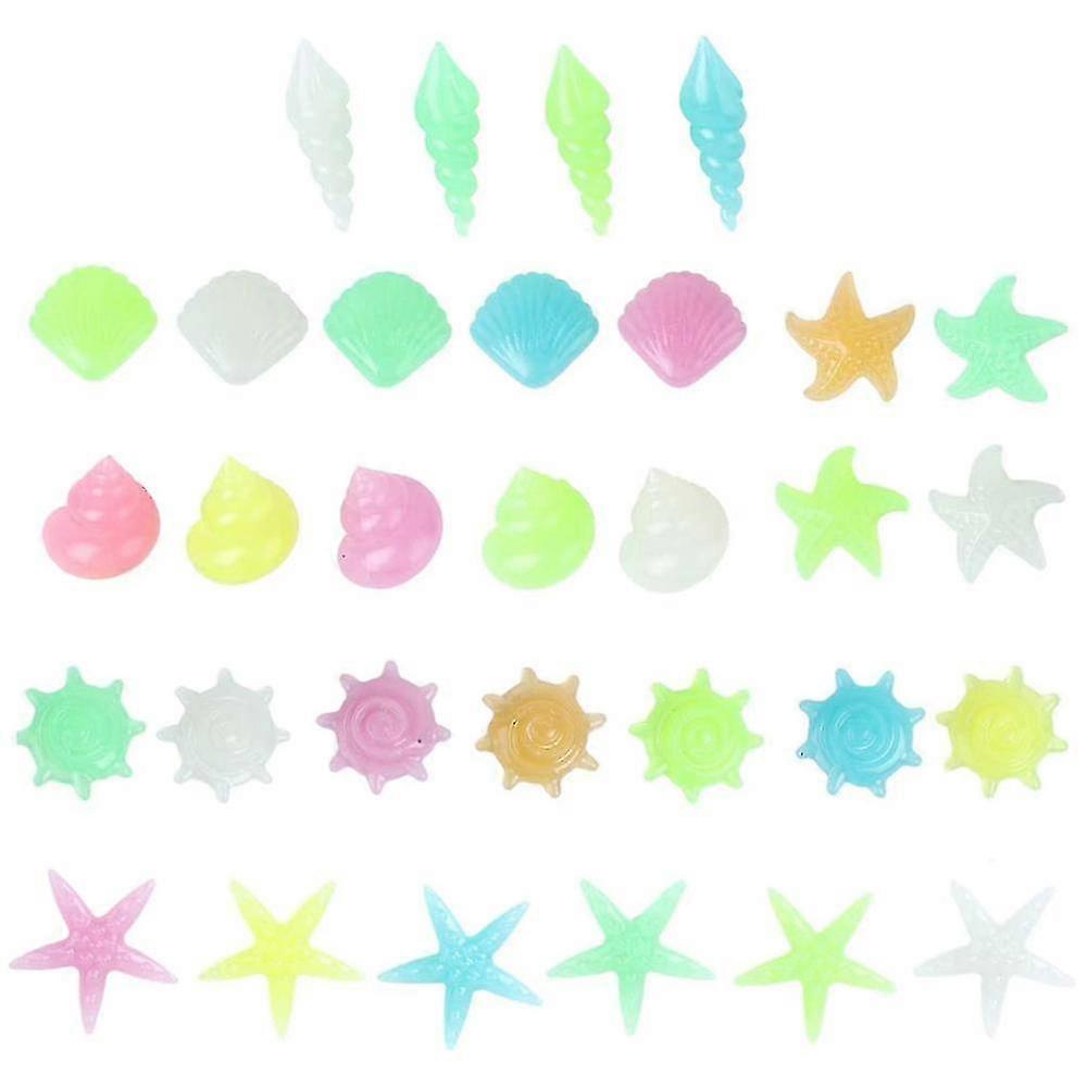 Colored Decorative Pebbles, 100 Pieces, Glow in the Dark, Suitable for Multi-Scene Decoration