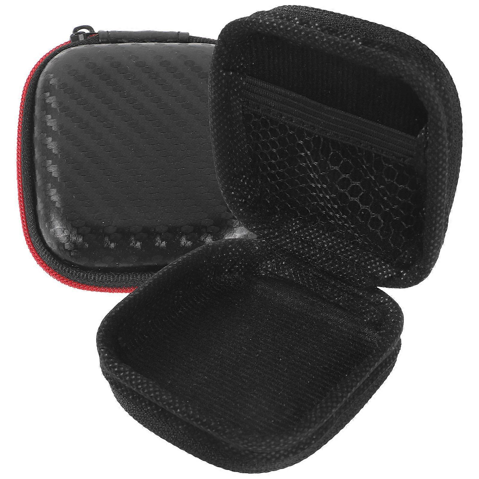 Portable Electronic Organizer Bag for Earphones and Cords Black EVA Material Compact Size