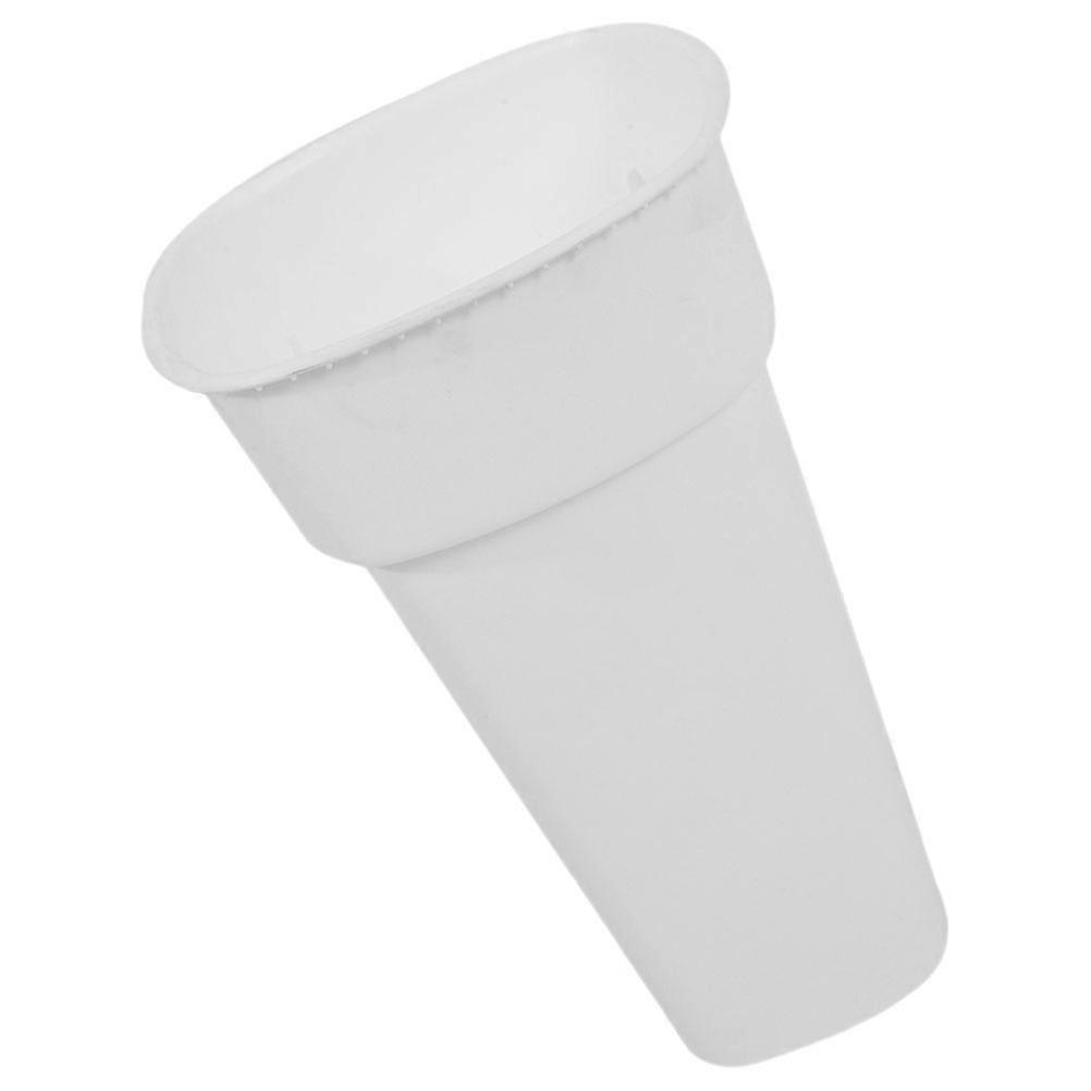 White PP Material Flower Bucket for Storage Safe Resistance Practical 12.5x8.5 Inches