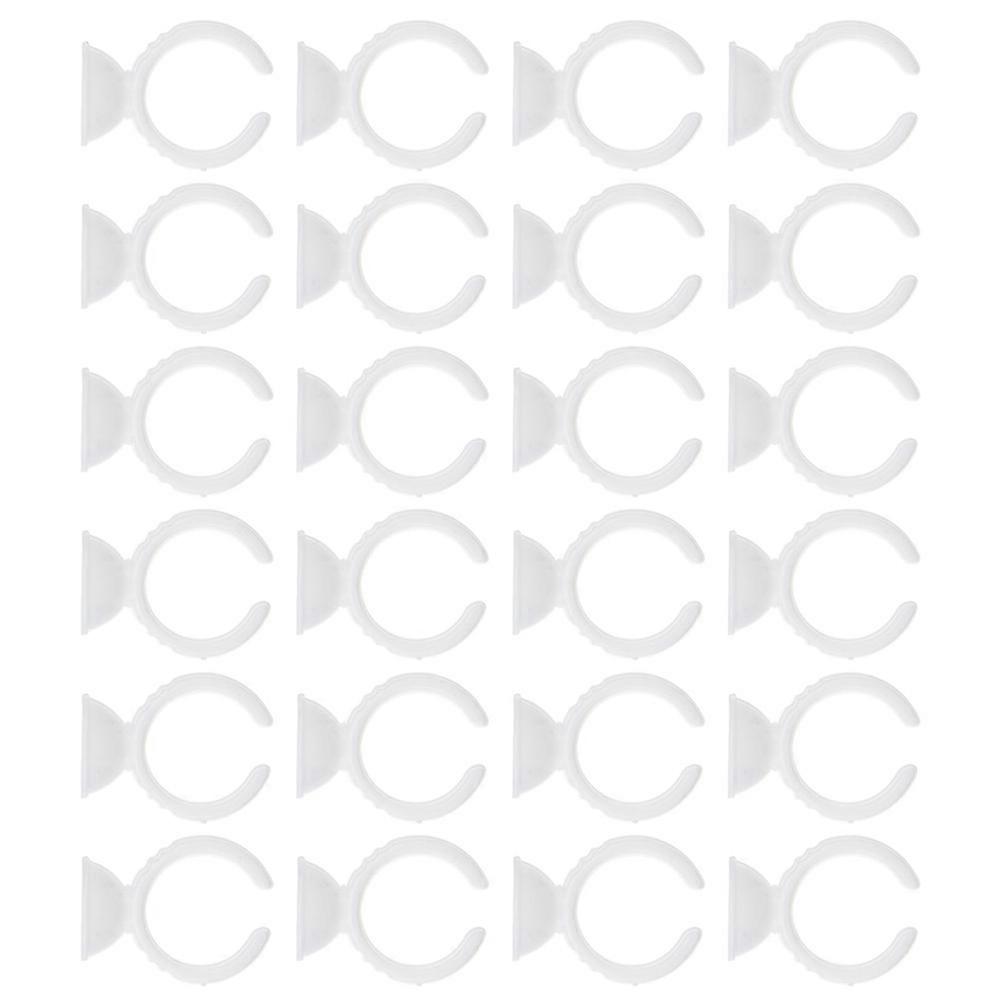 Eyelash Extension Ring Holder Plastic Glue Ring Cups 200Pcs for Grafting