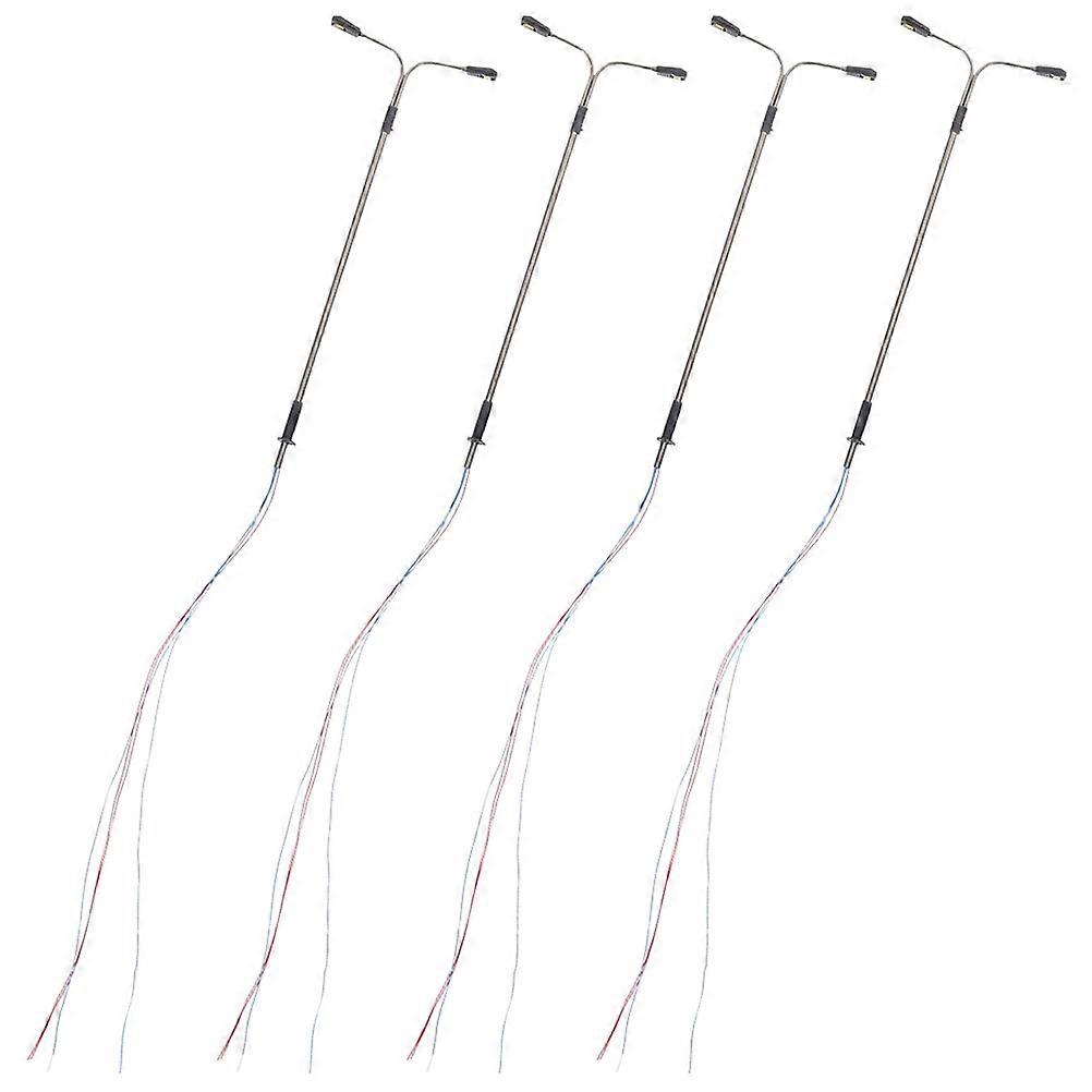 Mini Lamp Post 4Pcs Best For Model Scene And Miniature House Decor Small Scale Assorted Color Easy To Install