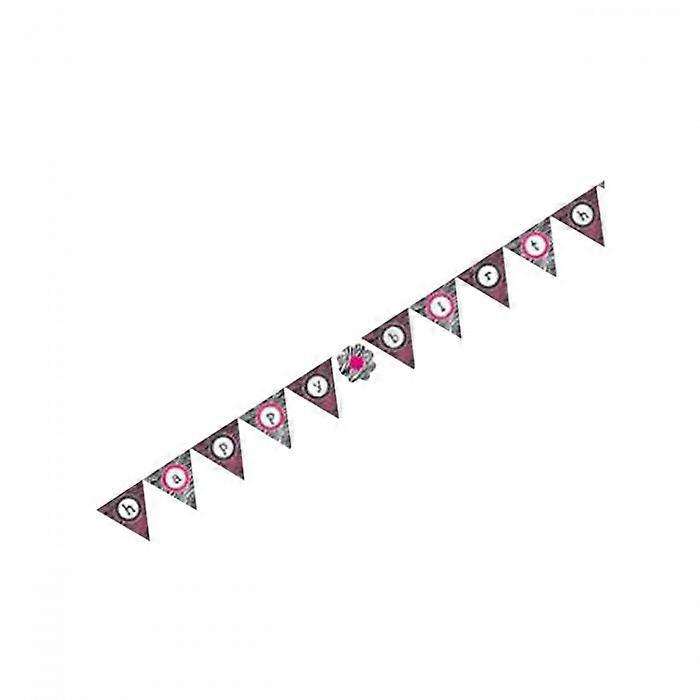 Creative Converting Pink Zebra Boutique Flag Banner